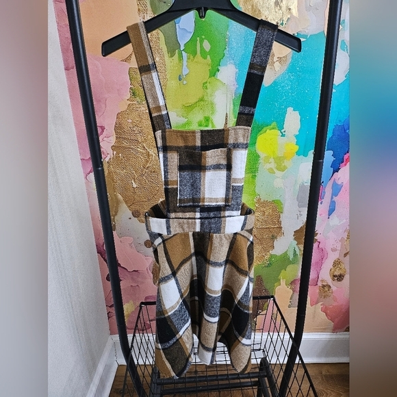 Pants - Plaid Pinafore Dress